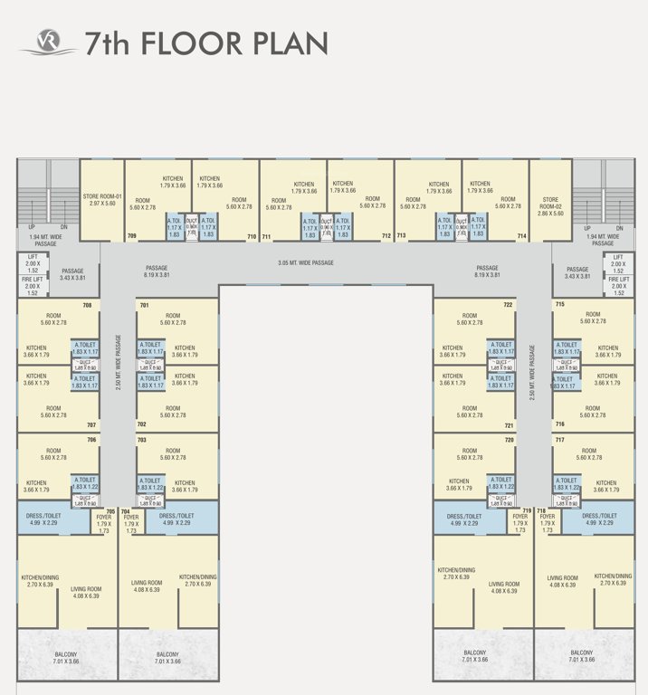 infinity 1 Cluster Plan For 7th Floor