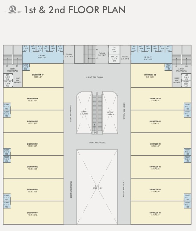 infinity 1 Cluster Plan From 1st To 2nd Floor