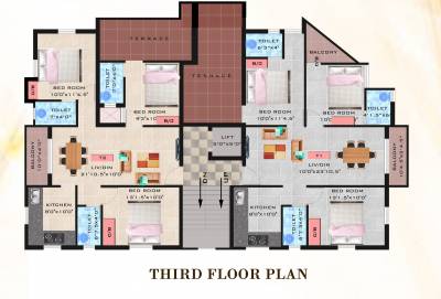  deepam Deepam Cluster Plan for 3rd Floor