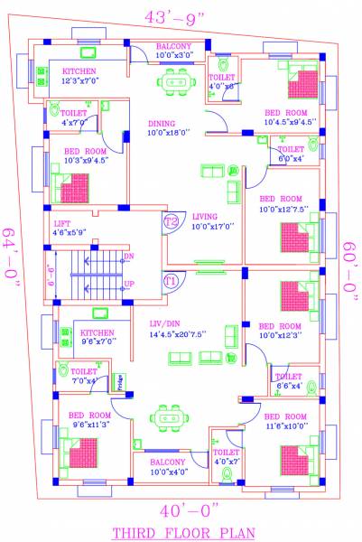  aishwaryam Royal Aishwaryam Cluster Plan For 3rd Floor