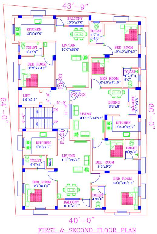  aishwaryam Royal Aishwaryam Cluster Plan From 1st To 2nd Floor