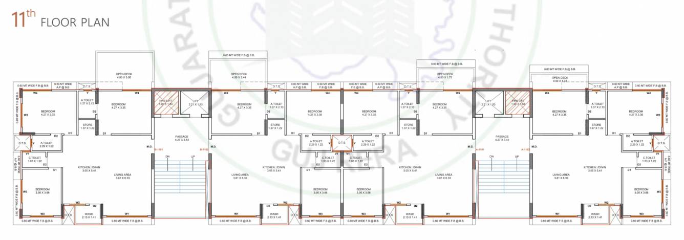  avkash 3 A, B Cluster Plan For 11th Floor
