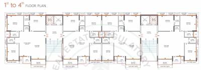  avkash-3 A, B Cluster Plan From 1st To 4th Floor