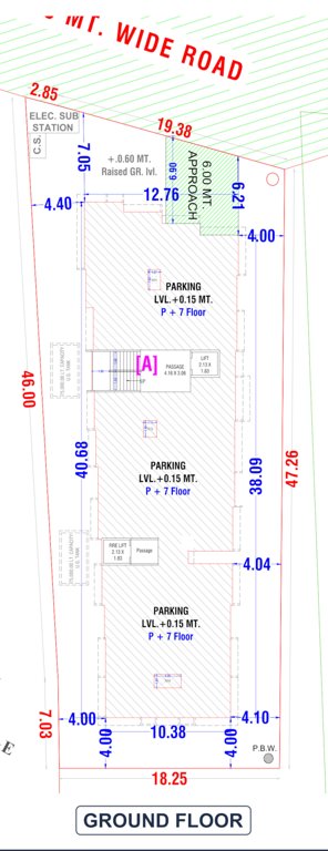  homes A Ground Cluster Plan