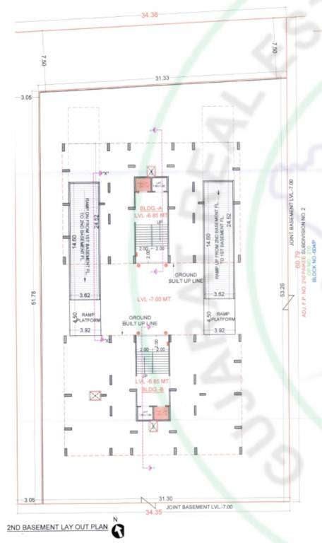  bhagvat glory A, B Cluster Plan For 2nd Floor