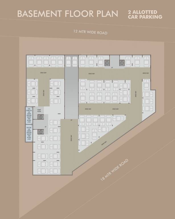  trilogy Block A TO B Cluster Plan for Basement Floor