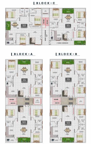  crosstown-block-c Crosstown Block C Cluster Plan For Typical Floor Plan