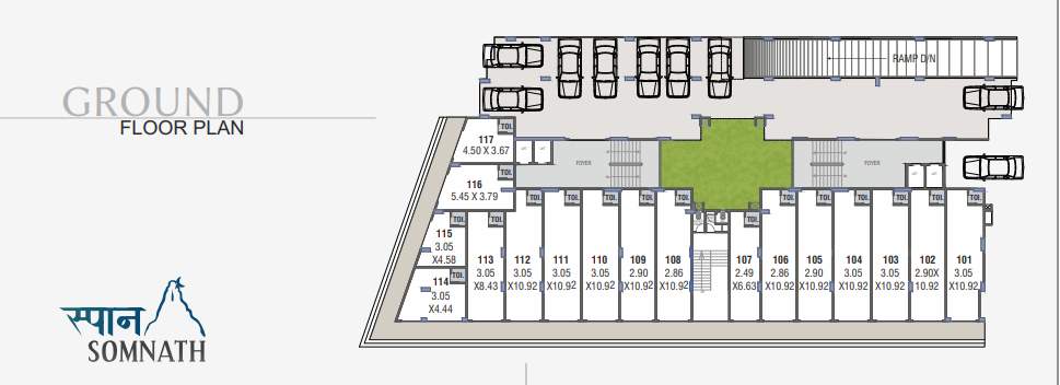  somnath bungalows Cluster Plan