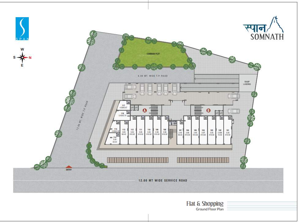  somnath bungalows Layout Plan