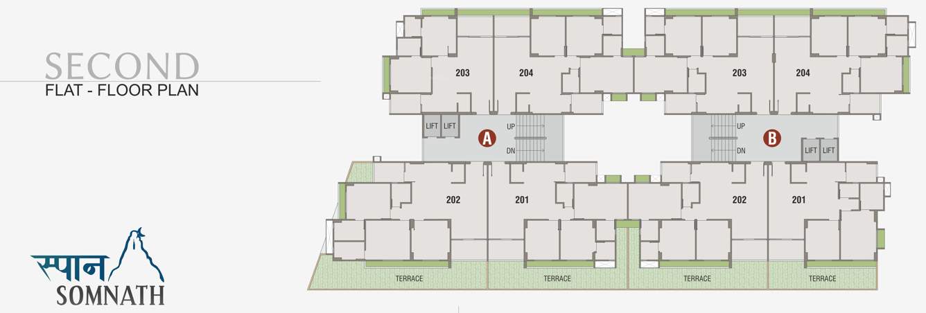  somnath Block A And B Cluster Plan for 2nd Floor