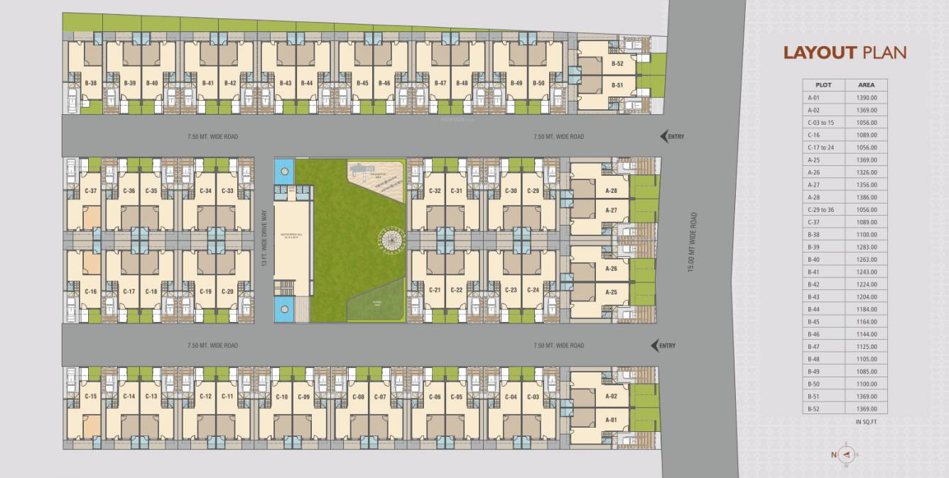  nilkanth 52 Layout Plan