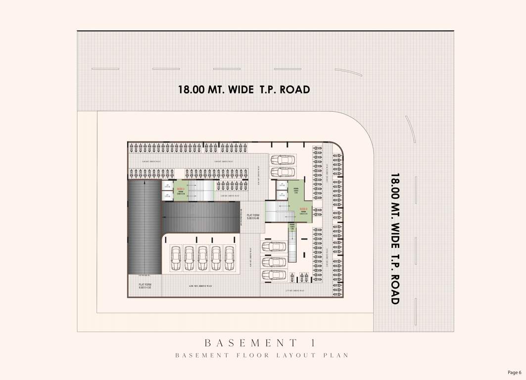  shyam harmony Block A And B Cluster Plan for Basement 1 Floor