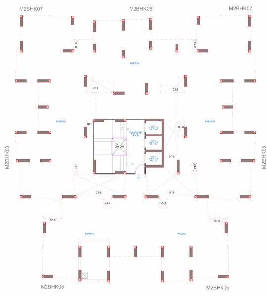  riviera-phase-5 Tower B(Bell) Cluster Plan For Ground Floor