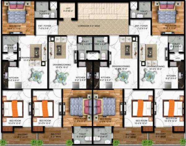 Cluster Plan For Golden Typical Floor Plan county Cluster Plan For Golden Typical Floor Plan