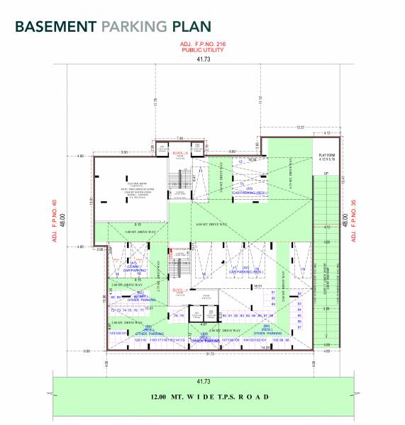  bilipatra Block A And B Cluster Plan for Basement Floor