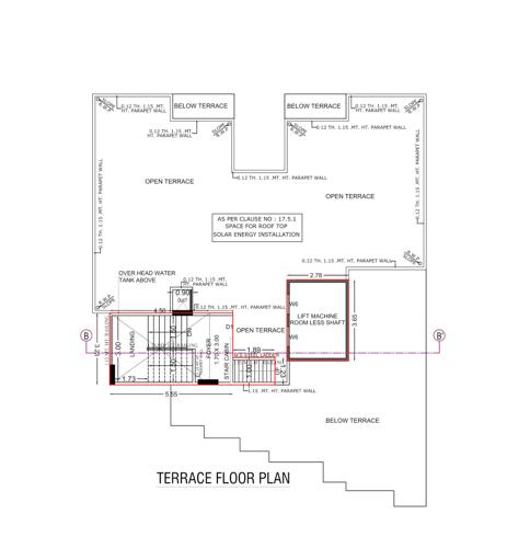  uttam-appartment Uttam Appartment Terrace Floor Cluster Plan