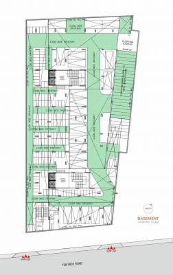  satva Block A & B Basement Floor Cluster Plan