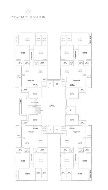  canduer vivante Canduer Vivante Cluster Plan from 2nd to 6th Floor