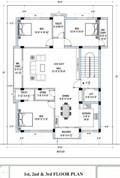  slr-homes Green SLR Homes Typical Cluster Plan