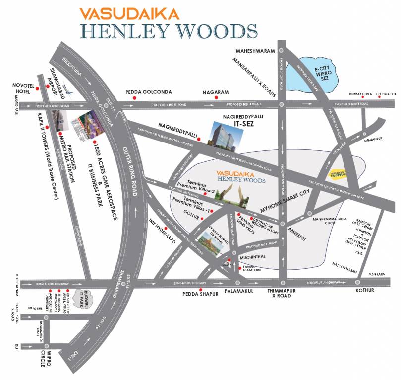  henley woods Location Plan