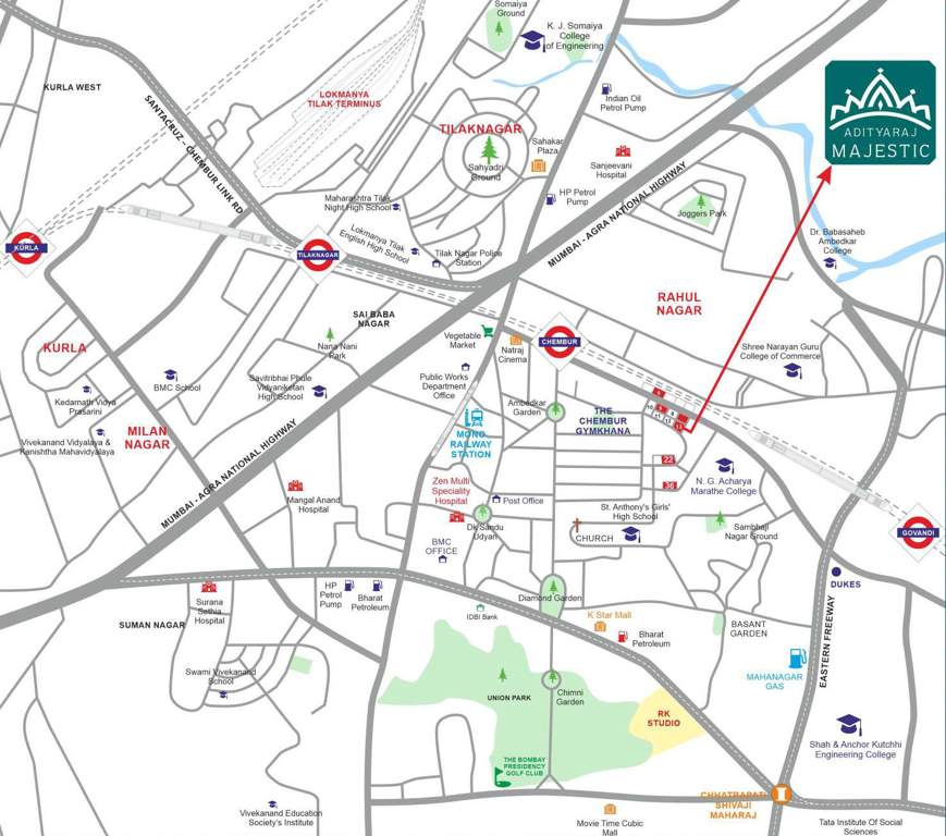  majestic Location Plan