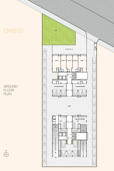  101 A, B Ground Cluster Plan