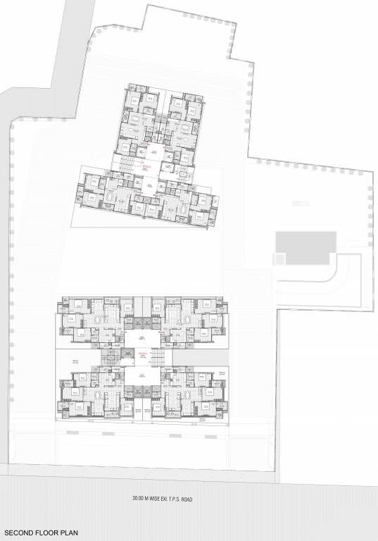  oeuvre iconic A, B 2nd Floor Cluster Plan