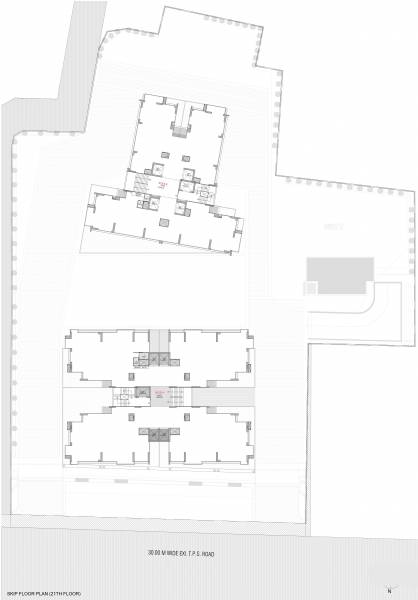  oeuvre-iconic A, B Cluster Plan For 21th Floor
