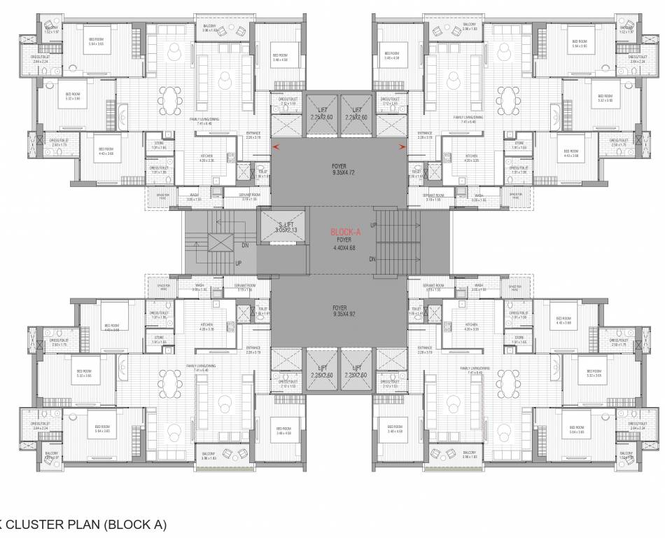  oeuvre iconic A Typical Cluster Plan