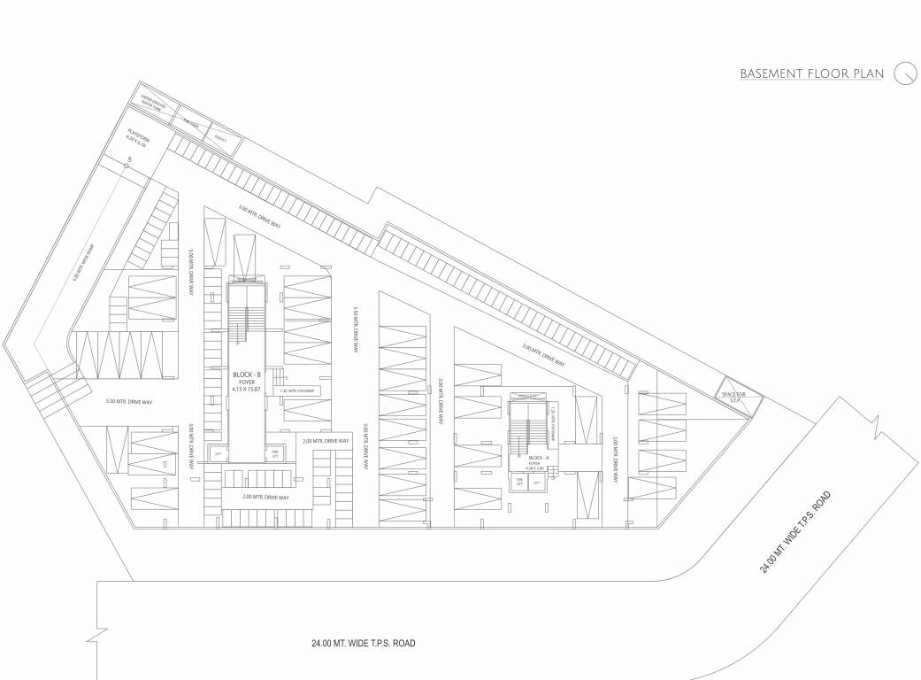  madhav heights A + B Basement Cluster Plan