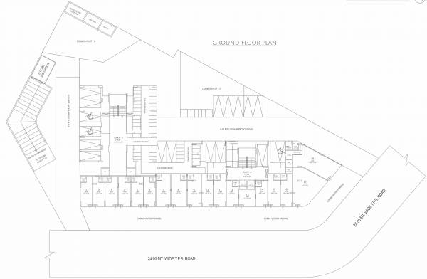  madhav-heights A + B Cluster Plan For Ground Floor