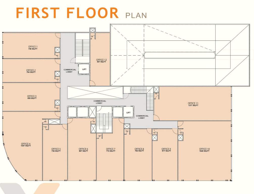  rodium x one Rodium X One Cluster Plan for 1st Floor