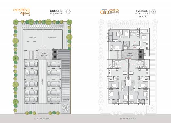  aatman Aashka Aatman Cluster Plan from ground to 7th Floor