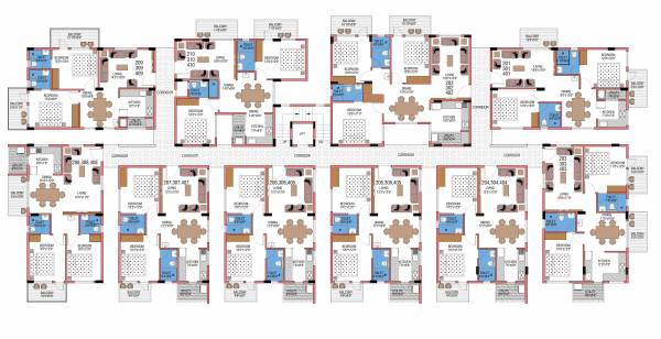 e-golden-heights E Golden Heights Cluster Plan For Typical Floor Plan