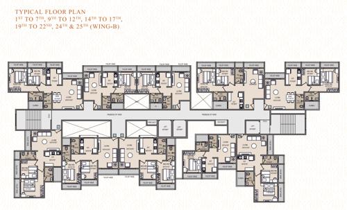  galaxy Galaxy Cluster Plan from 1st to 25th Floor
