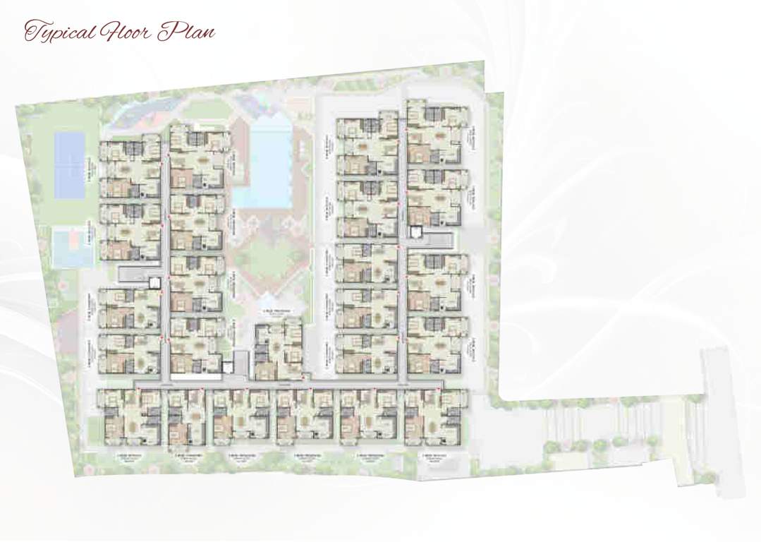  riviera royale Abhee Riviera Royale Cluster Plan for Typical Floor
