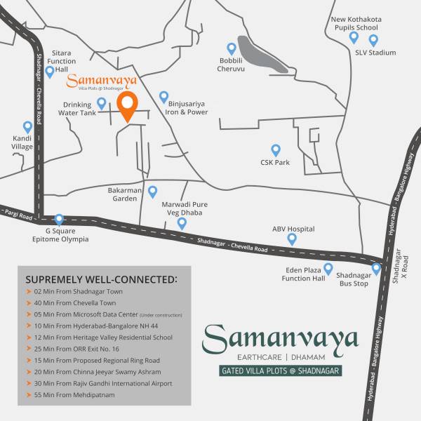  samanvaya Location Plan