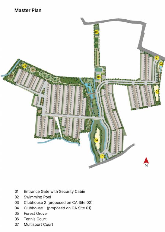  crystal meadows phase 1 wing 1 to 6 Master Plan