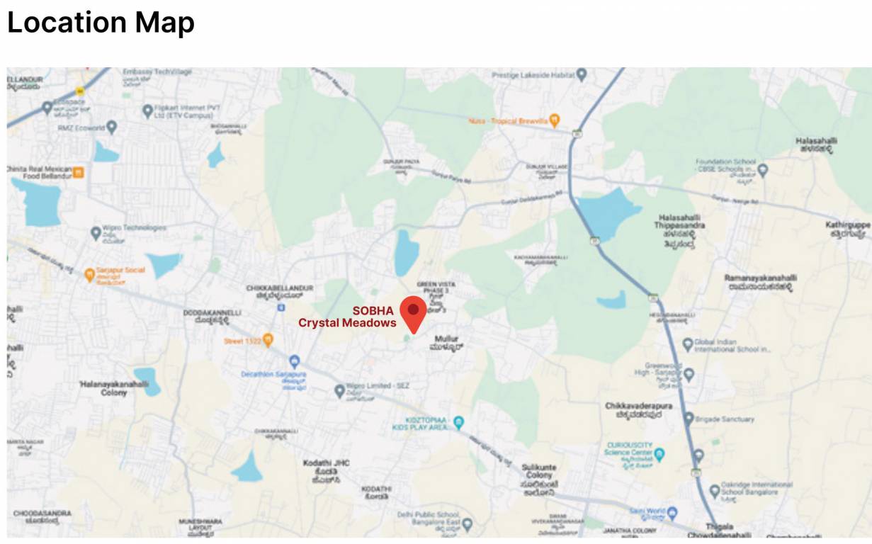  crystal meadows phase 2 wing 7 and 8 Location Plan