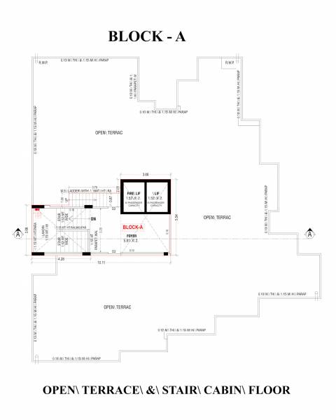  sundaram-sparsh Block A Terrace Floor Cluster Plan