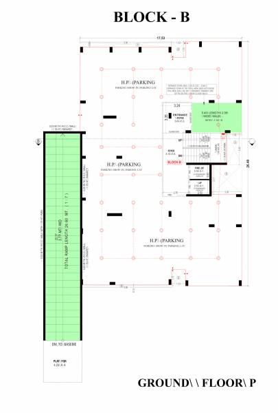  sundaram-sparsh Block B Ground Floor Cluster Plan