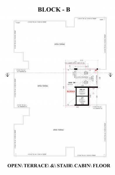  sundaram-sparsh Block B Terrace Floor Cluster Plan