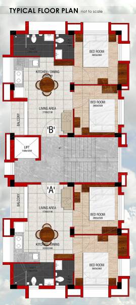 Ushika Prothoma Typical Floor Cluster Plan ushika-prothoma Ushika Prothoma Typical Floor Cluster Plan