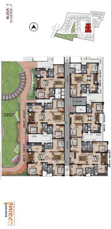 the prime Block 1 F Cluster Plan