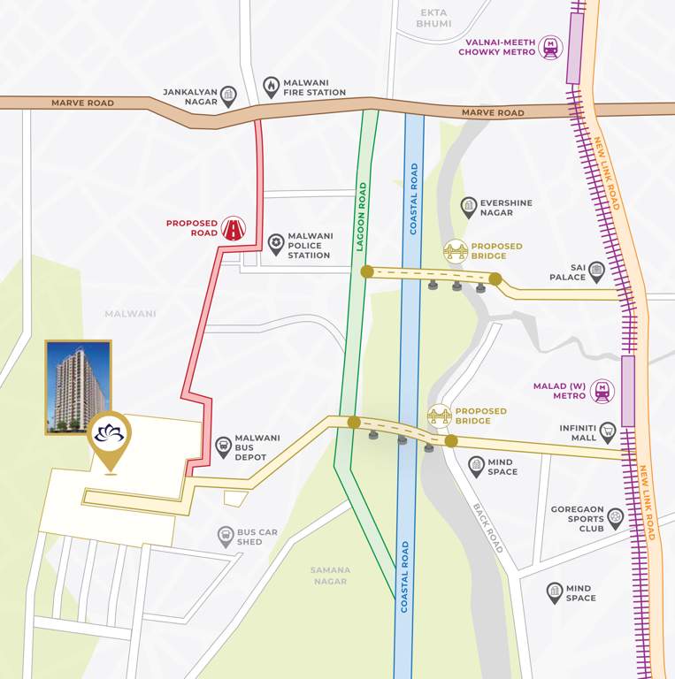  galaxy heights tower iii wing l to p Location Plan