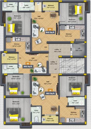  sai-white-berry Sai White Berry Cluster Plan For 2nd Floor