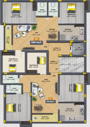  sai-white-berry Sai White Berry Cluster Plan For 3rd Floor