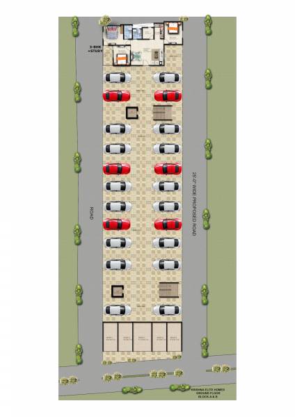 Tower A And B Cluster Plan for ground Floor krishna-elite-homes Tower A And B Cluster Plan for ground Floor
