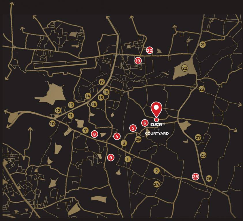 the courtyard Location Plan