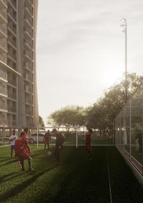  the-courtyard Football Field